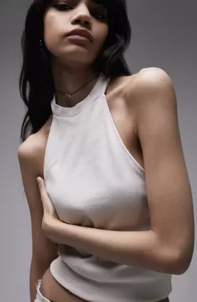 Open Back Halter Top