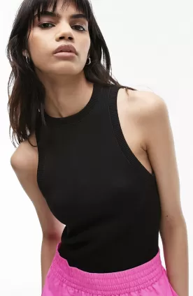 Seamless High Neck Racer Vest