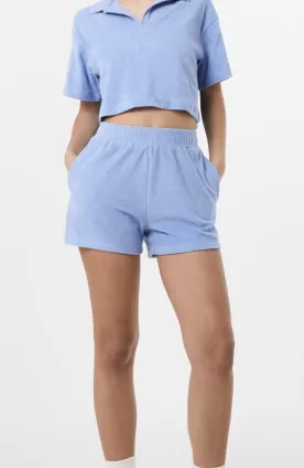 Towelling Collar Top