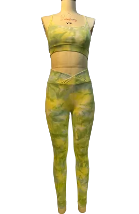 Washed Effect Bra and Leg