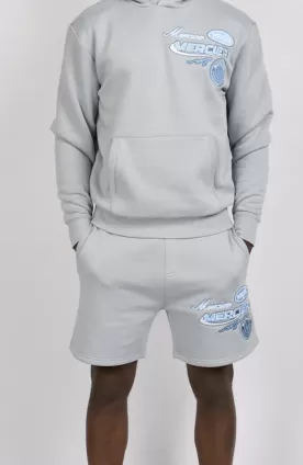 Smoke Blue Racer Hoodie - Short