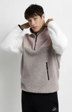 Sherpa Fleece Pullover Sweat