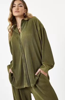 Plisse Shirt & Trousers